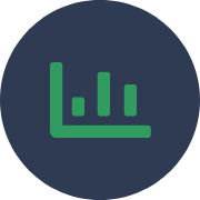 Measurable carbon offsets solution icon